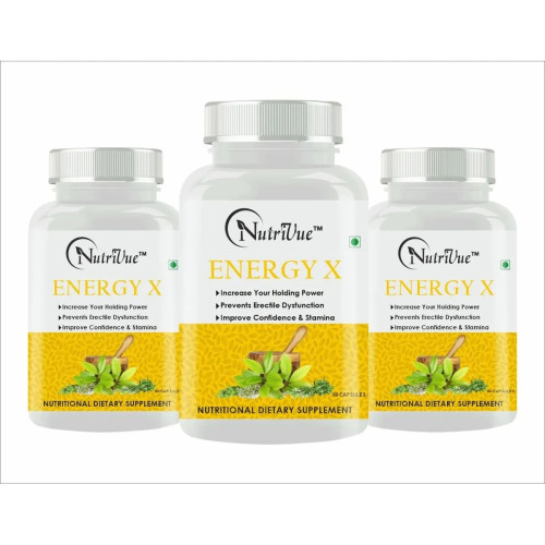 Nutrivue Energy X (60 Capsules, Pack of 3)