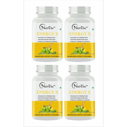 Nutrivue Energy X (60 Capsules, Pack of 4)