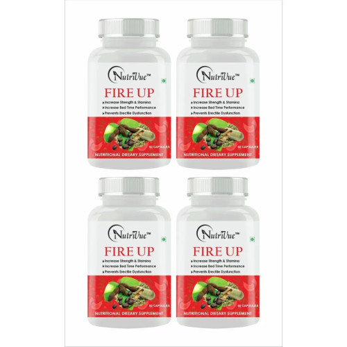 Nutrivue Fire Up (60 Capsules, Pack of 4)