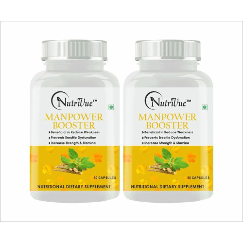 Nutrivue Manpower Booster (60 Capsules, Pack of 2)