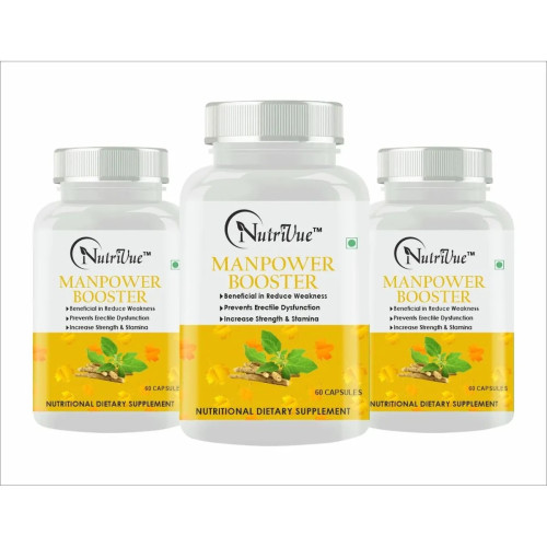 Nutrivue Manpower Booster (60 Capsules, Pack of 3)