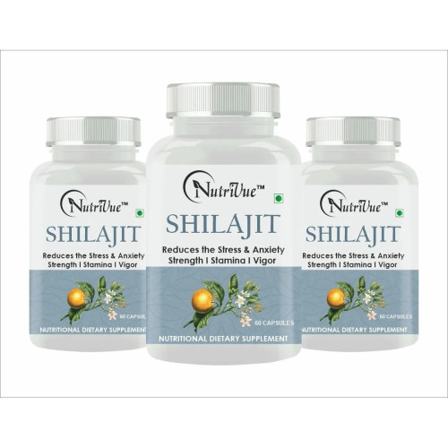 Nutrivue Shilajit (60 Capsules, Pack of 3)