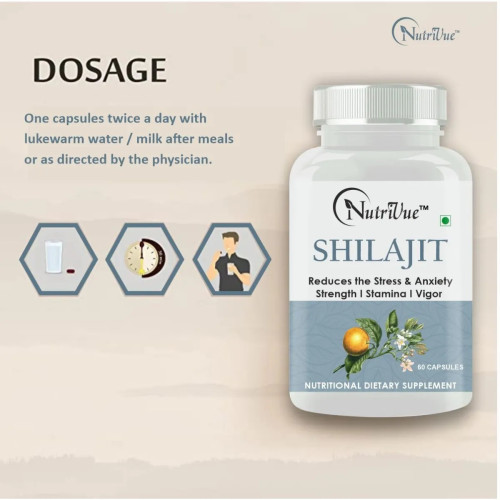 Nutrivue Shilajit (60 Capsules, Pack of 4)