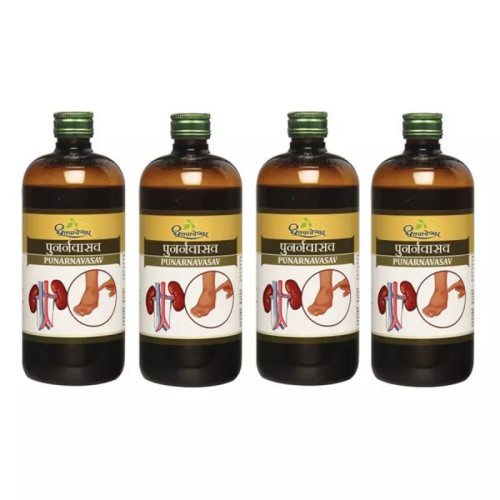 Dhootapapeshwar Punarnavasava (450ml, Pack of 4)