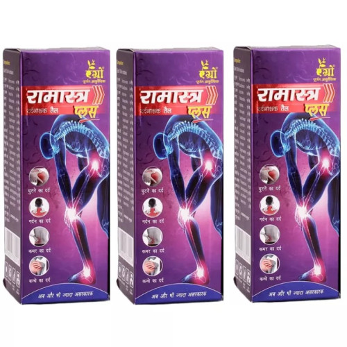 Agrow Ramastra Plus Pain Oil (120ml, Pack of 3)