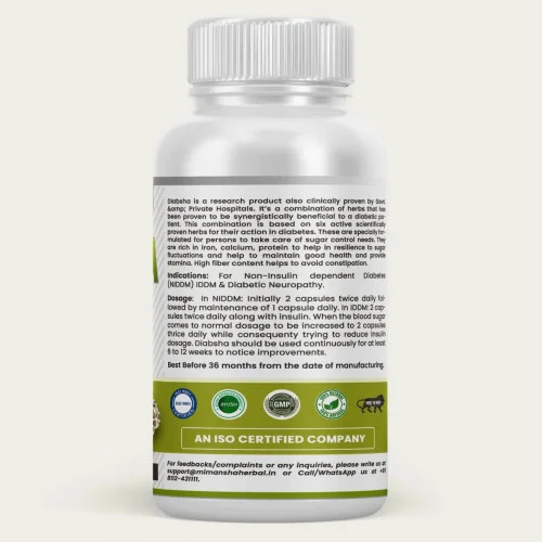 Mimansha Diabsha Antidiabetic  Capsulesule (60 Capsules)
