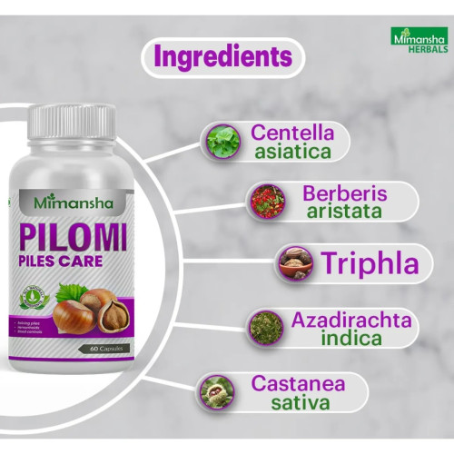 Mimansha Pilomi Pile Care (60 Capsules)