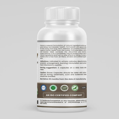 Mimansha Stonze Stone Remover  Capsulesule (60 Capsules)