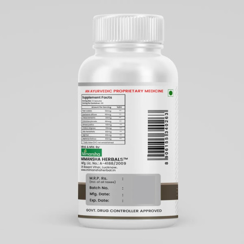 Mimansha Stonze Stone Remover  Capsulesule (60 Capsules)