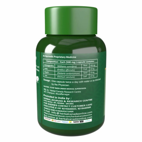Herbal Canada Ashwagandha  Capsules (60 Capsules)