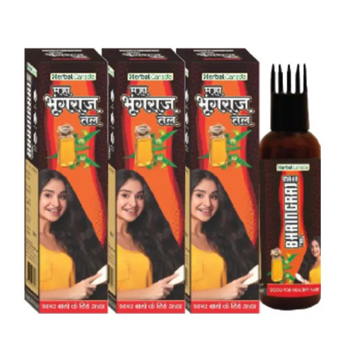 Herbal Canada Maha Bhringraj Tail (50ml, Pack of 3)