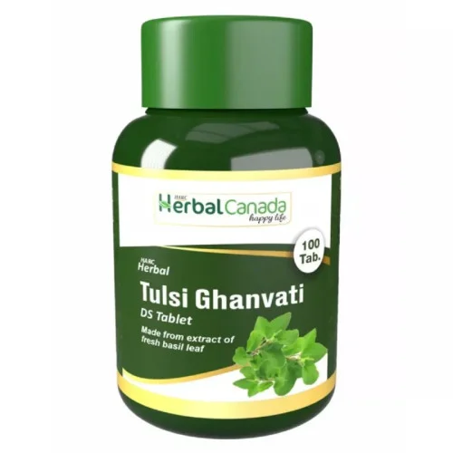 Herbal Canada Tulsi Ghanvati  Tablets (100 Tablets)
