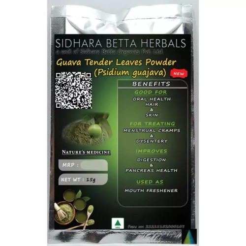 Sidhara Betta Herbals Guava Tender Leaves Powder (15g)