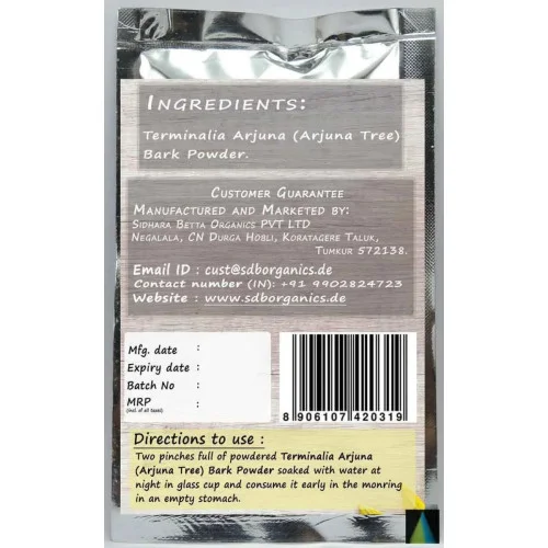 Sidhara Betta Herbals Terminalia Arjuna Bark Powder (15g)