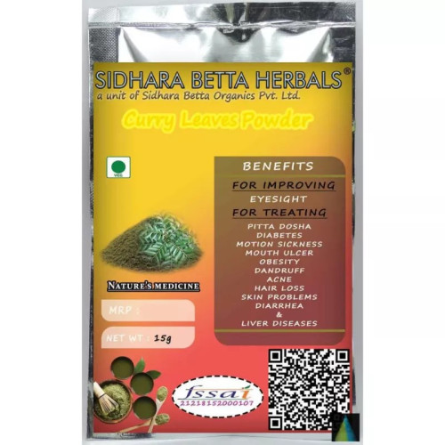 Sidhara Betta Herbals Curry Leaves Powder (15g)