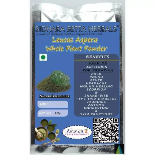 Sidhara Betta Herbals Leucas Aspera Whole Plant Powder (15g)