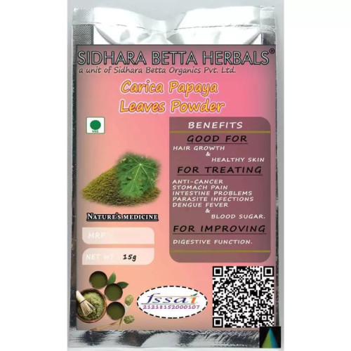Sidhara Betta Herbals Carica Papaya Leaves Powder (15g)