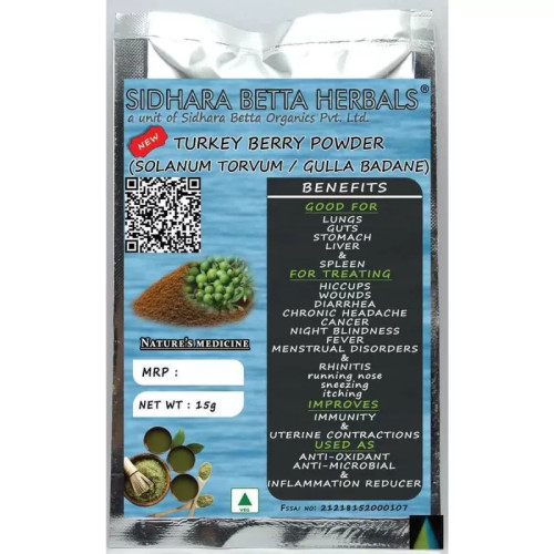 Sidhara Betta Herbals Turkey Berry Powder (15g)