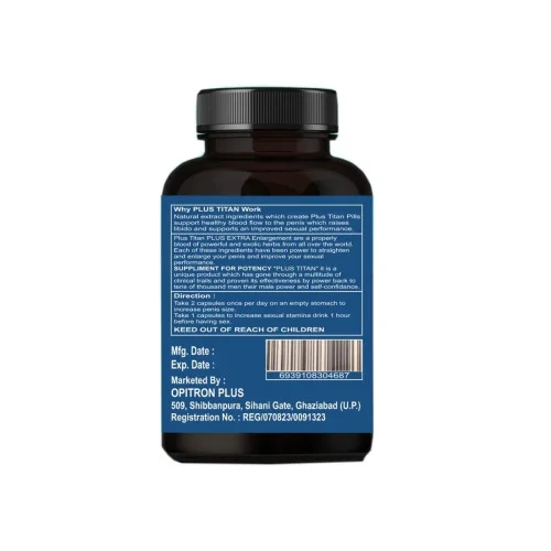 Opitron Plus Plus Titan Male (60 Capsules, Pack of 2)