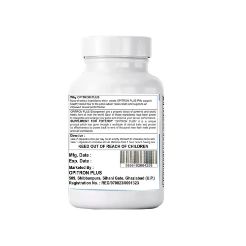 Opitron Plus For Male Climax Intensity (60 Capsules, Pack of 2)