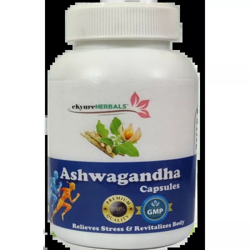 Ekyure Herbals Ashwagandha  Capsulesule (60 Capsules)