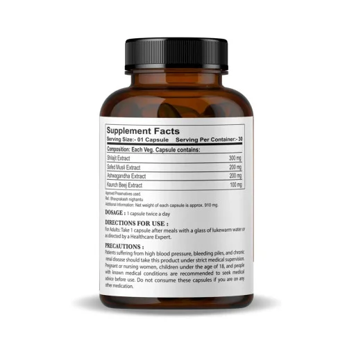 Nirvasa Shilajit  Capsules (30 Capsules)