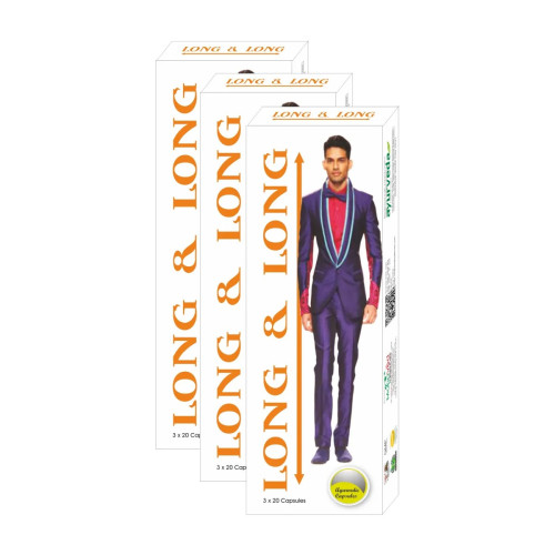 Mahaved Long And Long  Capsulesule (60 Capsules, Pack of 3)