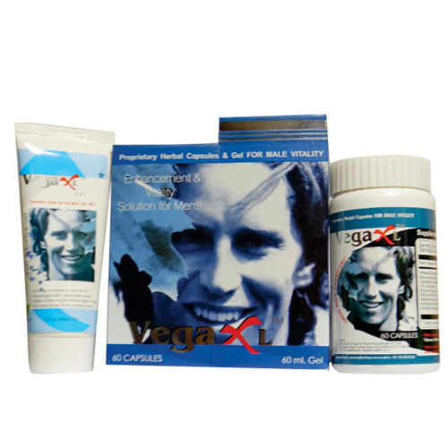 VXL Vega Xl  Capsulesule + Gel (60  Capsules + 60 ml Gel) (1Pack)