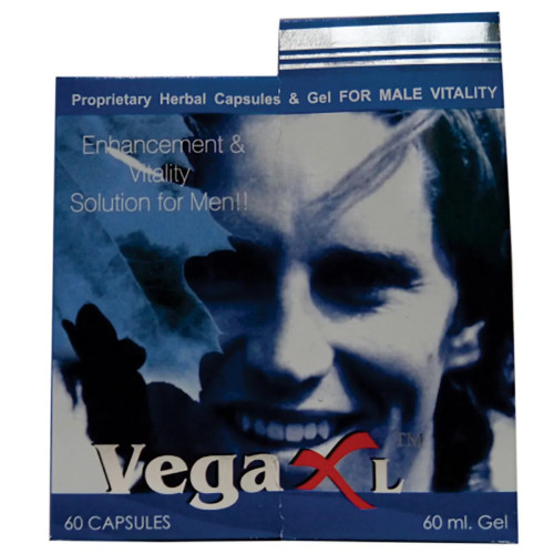 VXL Vega XL  Capsules + Vega XL Gel (60 Capsules + 60ml Gel) (1Pack)
