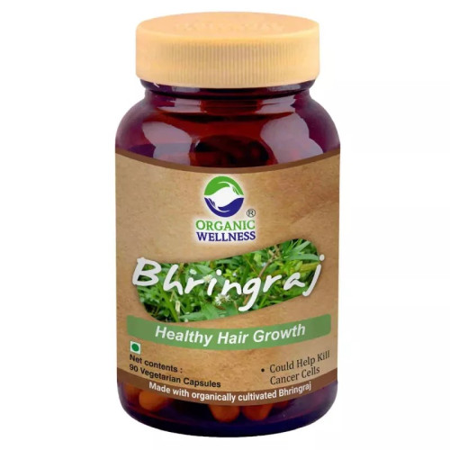 Organic Wellness Bhringraj 90 Vegetarian  Capsules (90 Capsules)