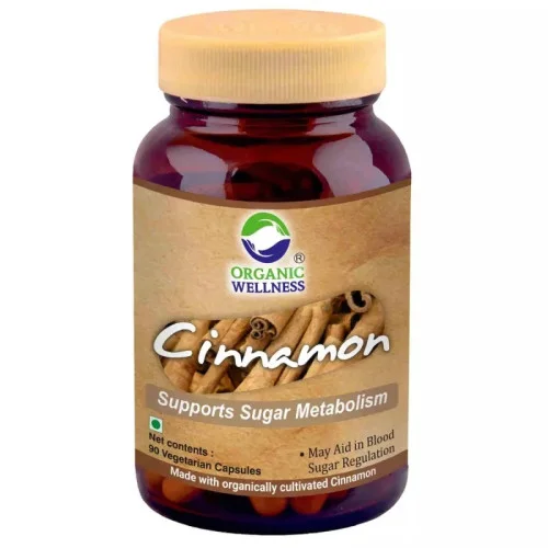 Organic Wellness Cinnamon 90 Vegetarian  Capsules (90 Capsules)