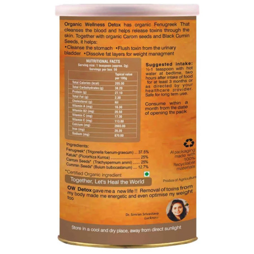 Organic Wellness Detox Cleansing Super Food (90 Capsules)