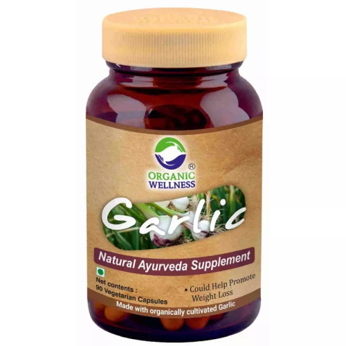 Organic Wellness Garlic 90 Vegetarian  Capsules (90 Capsules)