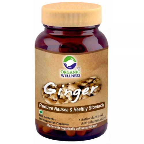 Organic Wellness Ginger 90 Vegetarian  Capsules (90 Capsules)
