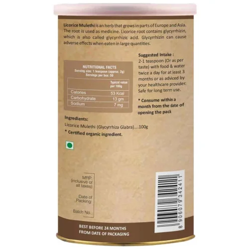 Organic Wellness Licorice Mulethi Powder (100g)
