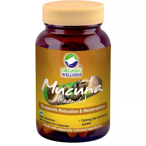 Organic Wellness Mucuna Kaunch 90 Vegetarian  Capsules (90 Capsules)