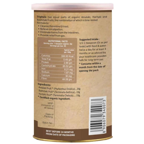 Organic Wellness Triphala Powder (100g)
