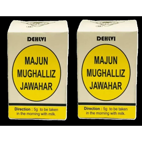 Dehlvi Ambar Majun Mughalliz Jawahar Wali (125g, Pack of 2)