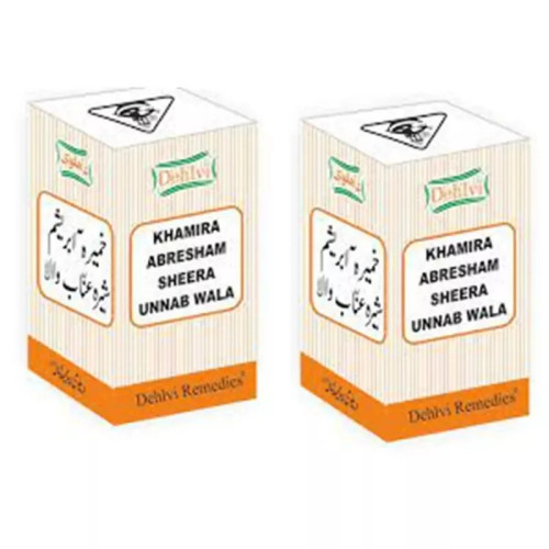 Dehlvi Khamira Abresham Shira Unnab wala (60g, Pack of 2)