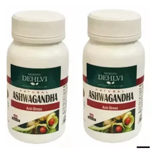 Dehlvi Ambar Ashwagandha  Tablets (60 Tablets, Pack of 2)