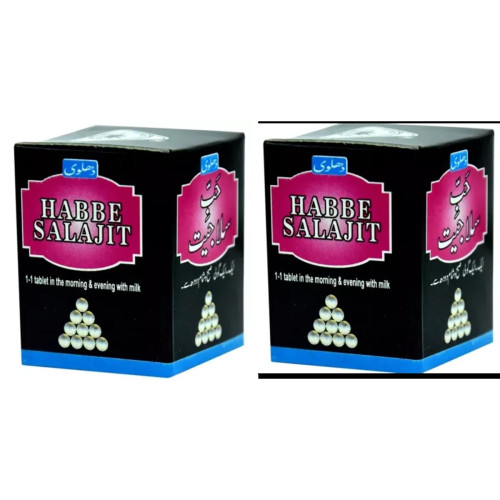 Dehlvi Ambar Habbe Salajit (20 Tablets, Pack of 2)