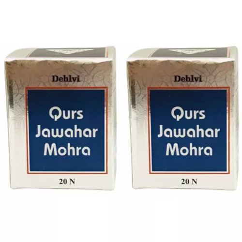 Dehlvi Ambar Qurs Jawahar Mohra (20 Tablets, Pack of 2)