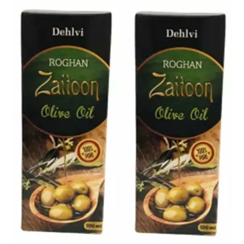 Dehlvi Ambar Roghan Zaitoon (100ml, Pack of 2)