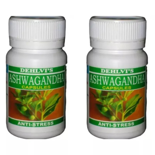 Dehlvi Ashwagandha  Capsules (60 Capsules, Pack of 2)