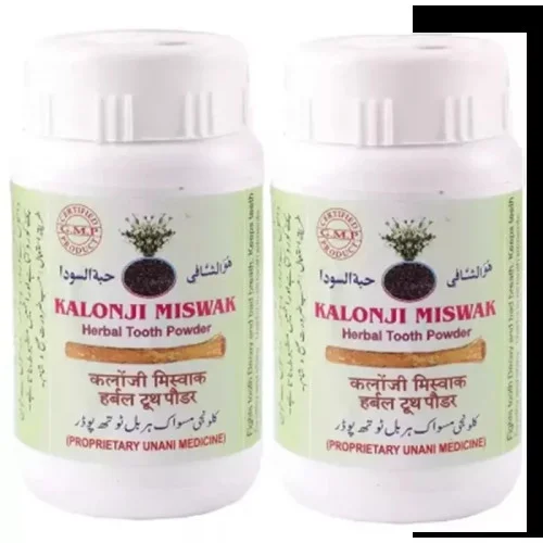 Mohammedia Kalonji Miswak Herbal Tooth Powder (50g, Pack of 2)
