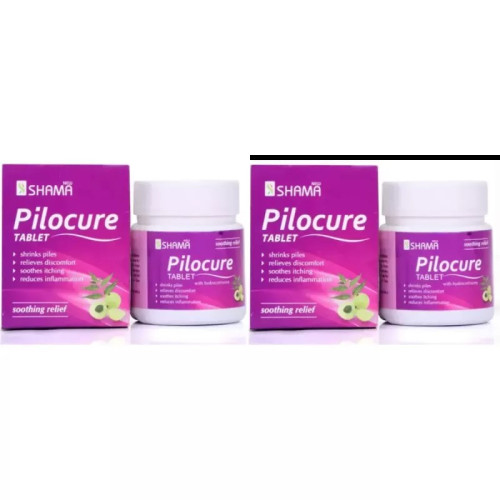 New Shama Pilocure  Tablet (60 Tablets, Pack of 2)