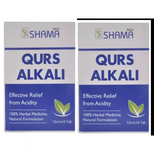 New Shama Qurs Alkali (120 Tablets, Pack of 2)