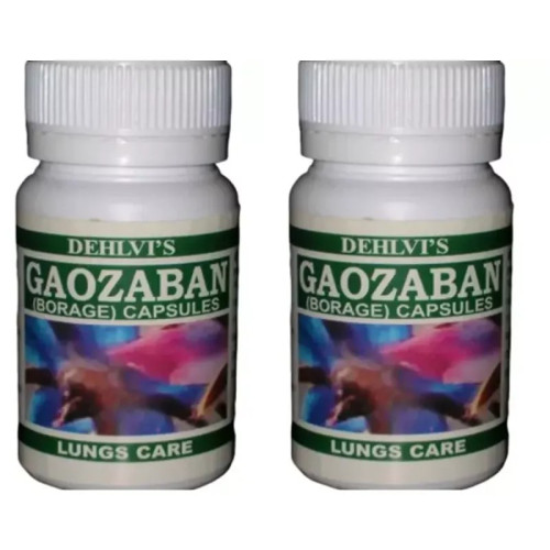 Dehlvi Gaozaban  Capsules (60 Capsules, Pack of 2)