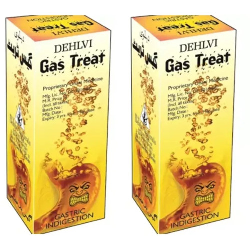 Dehlvi Gas Treat Syrup (100ml, Pack of 2)