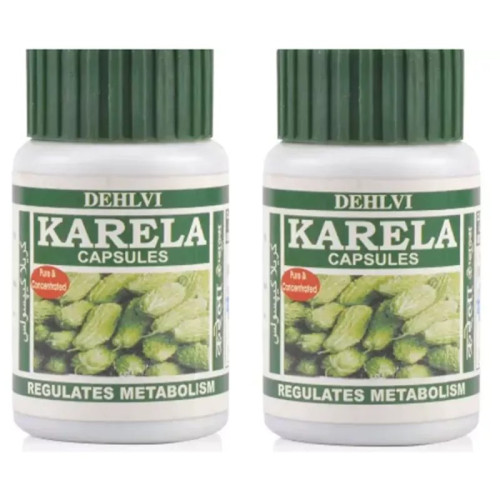 Dehlvi Karela  Capsules (60 Capsules, Pack of 2)